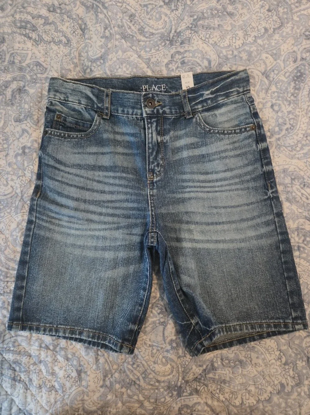 The Children's Place Blue Washed Denim Shorts